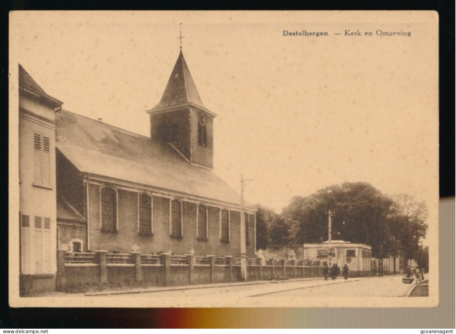 DESTELBERGEN          KERK EN OMGEVING
