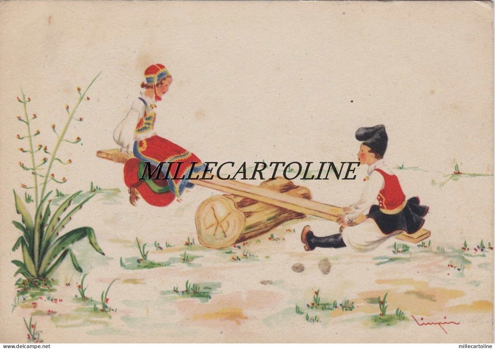 DESULO: Bambini al gioco in costumi del luogo