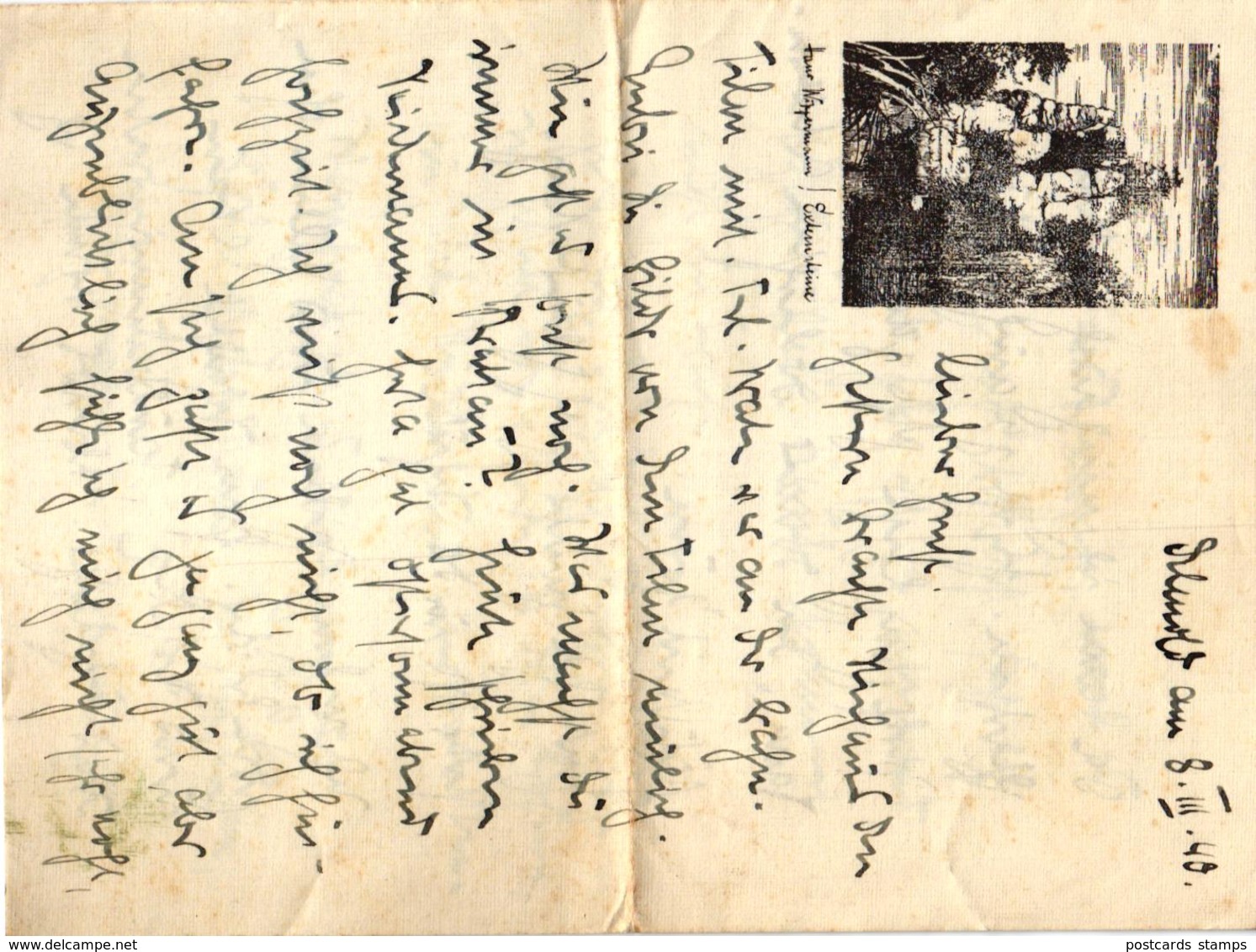 Detmold, Briefbogen mit Illustration, 1940 in Detmold versandt