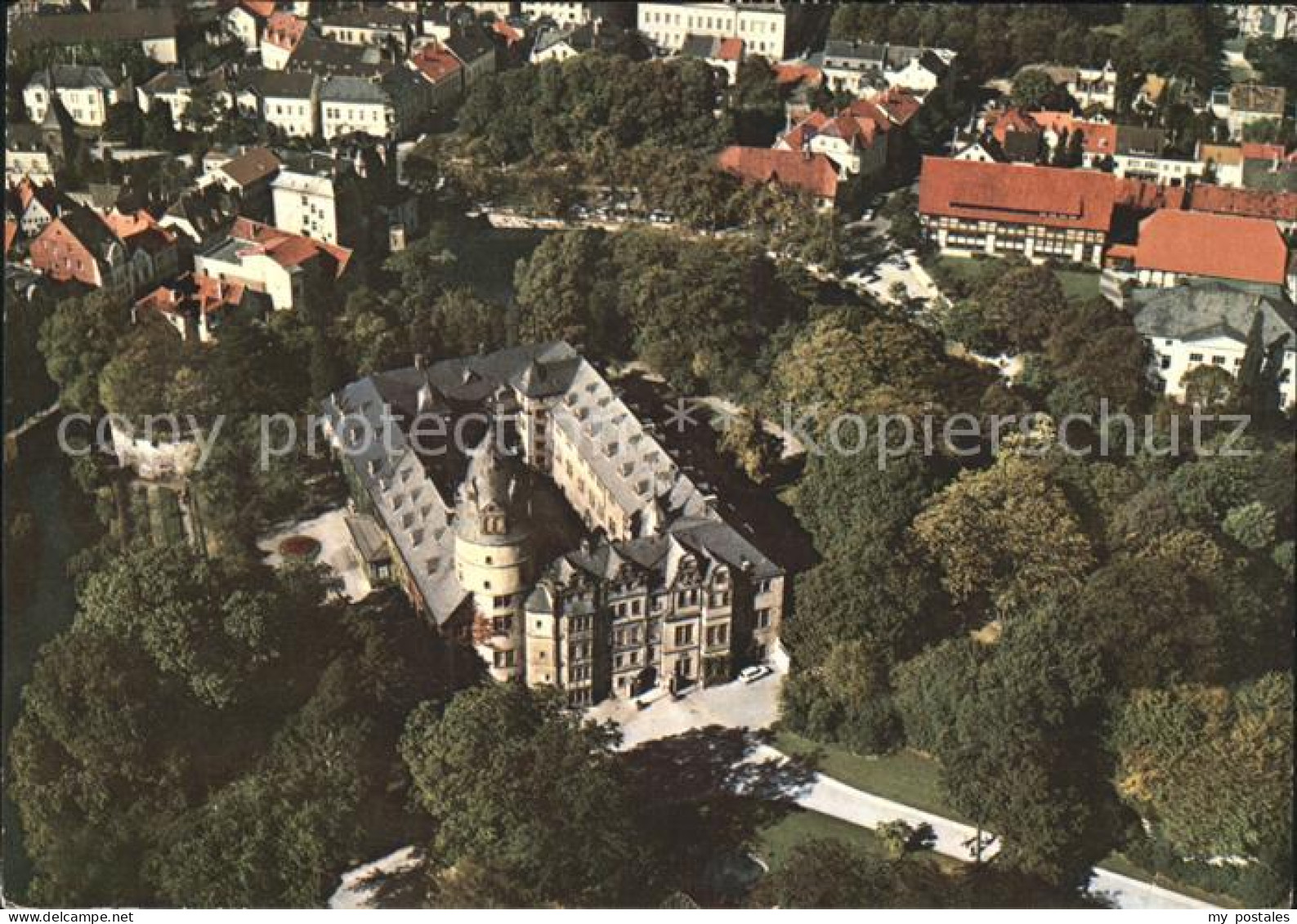 Detmold Fuerstliches Residenzschloss Detmold Fliegeraufnahme