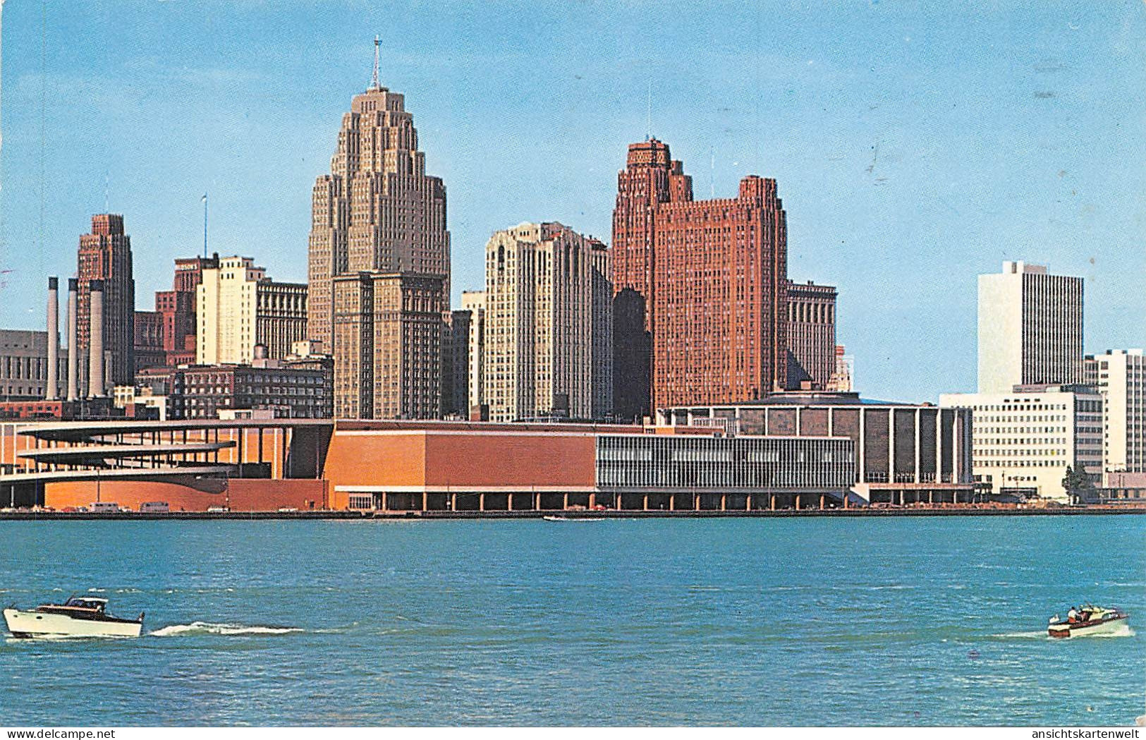 Detroit MI Detroit River Skyline gl1961 #164.106