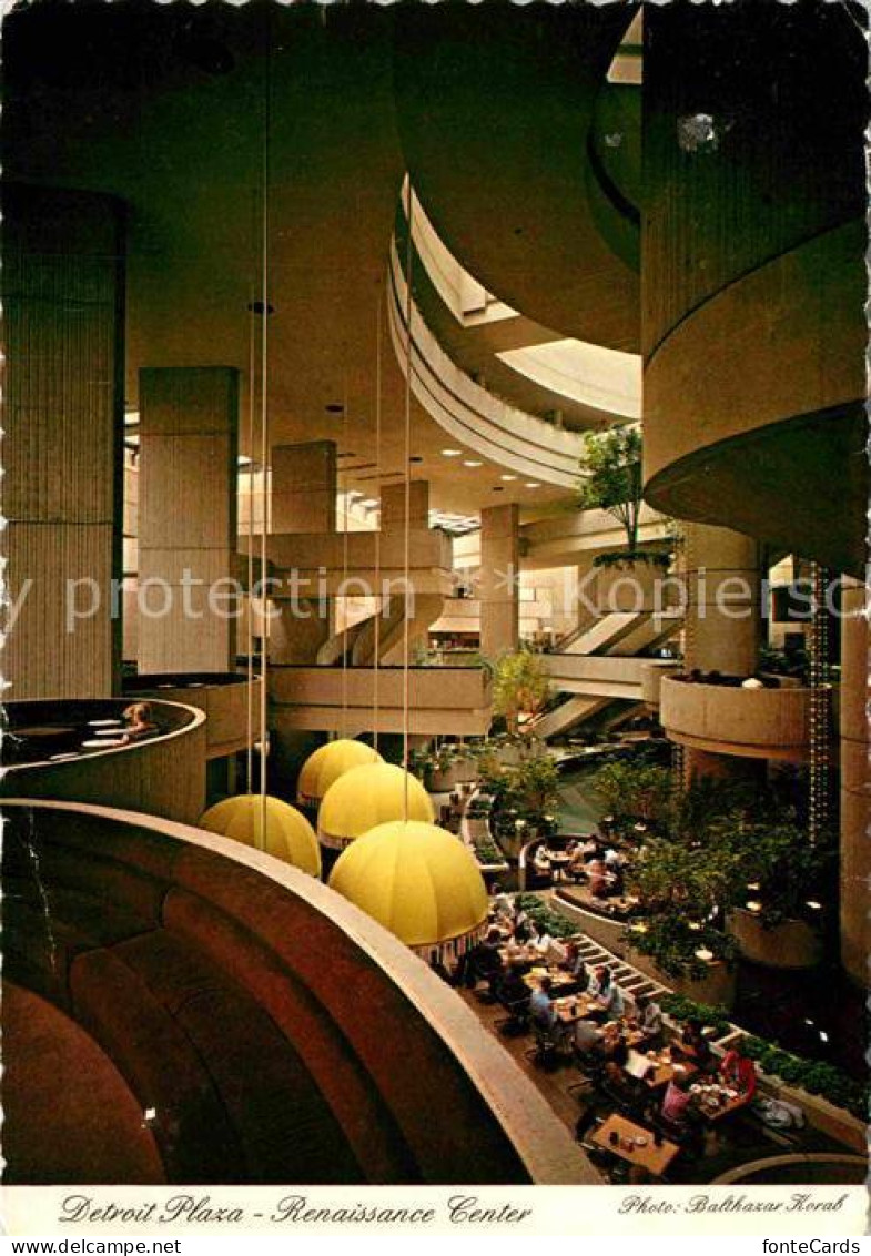Detroit Michigan Detroit Plaza Renaissance Center Interior