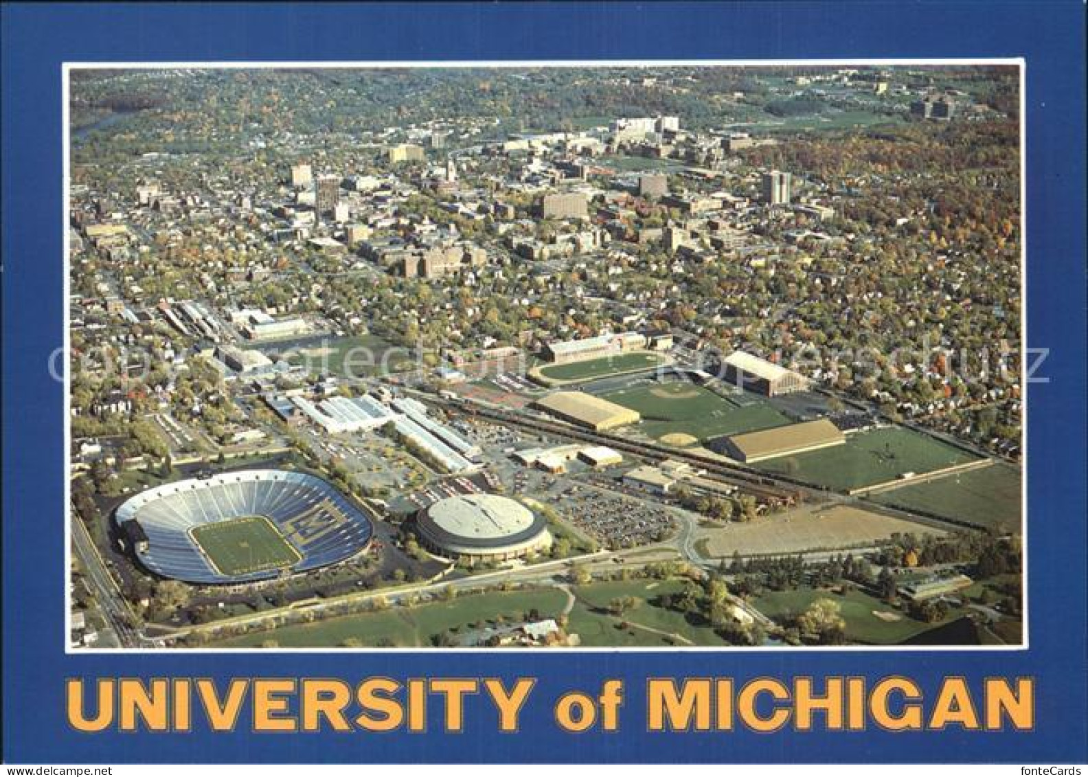 Detroit Michigan Fliegeraufnahme University of Michigan