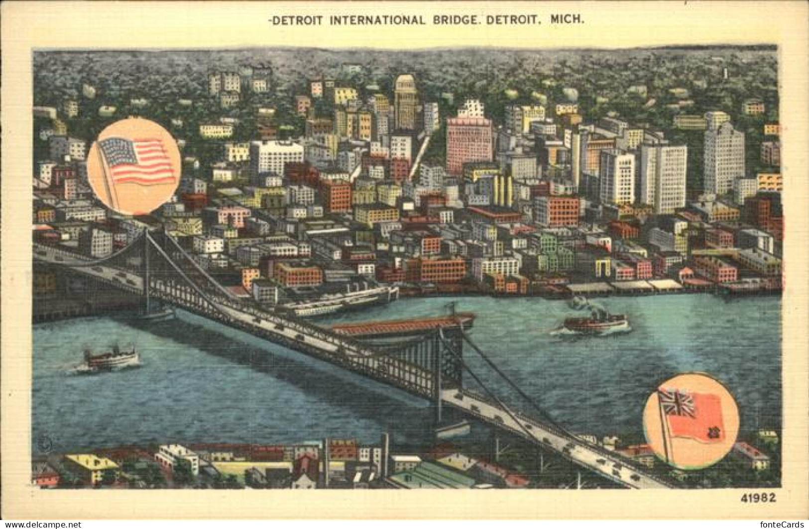 Detroit Michigan International Bridge