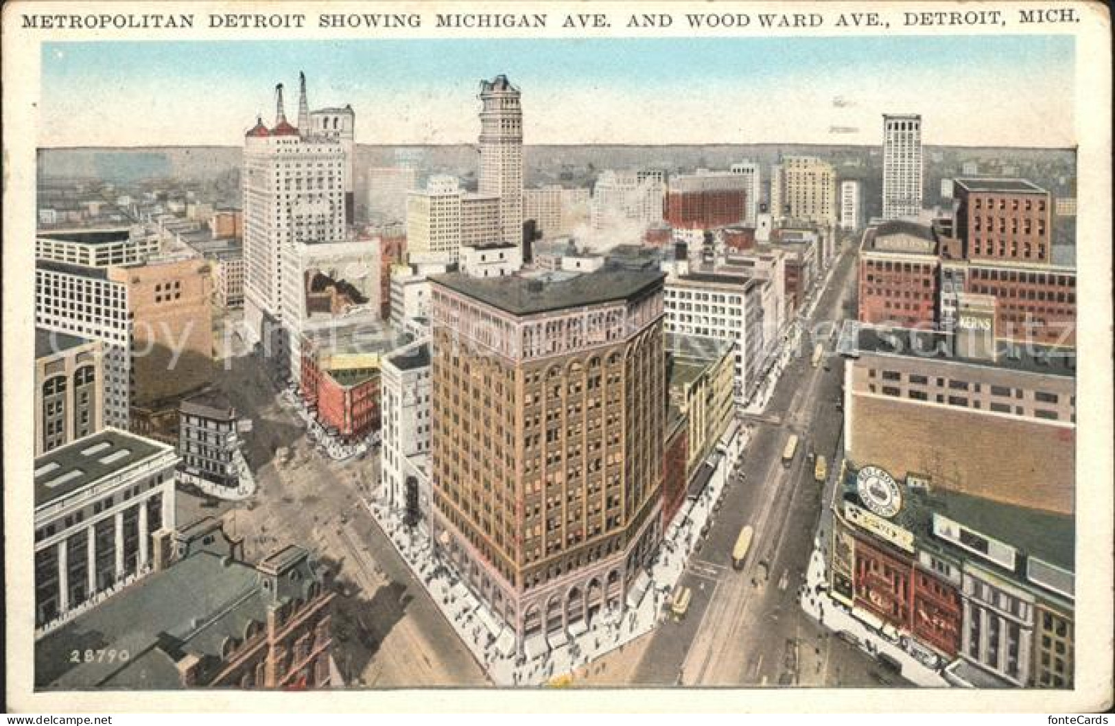 Detroit Michigan Metropolitan Michigan Avenue Wood Ward Avenue