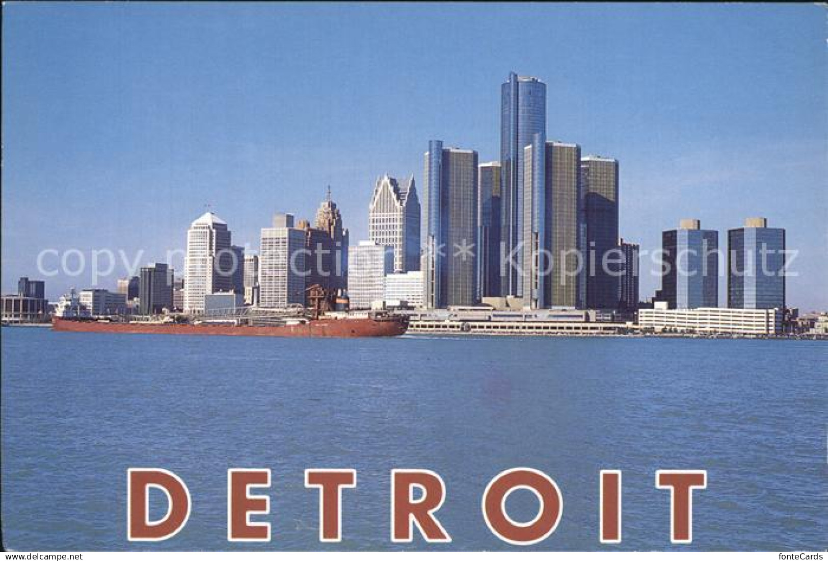Detroit Michigan Skyline