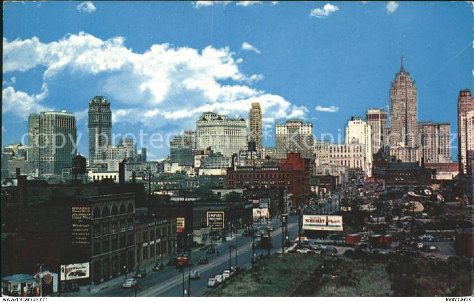 Detroit Michigan Skyline