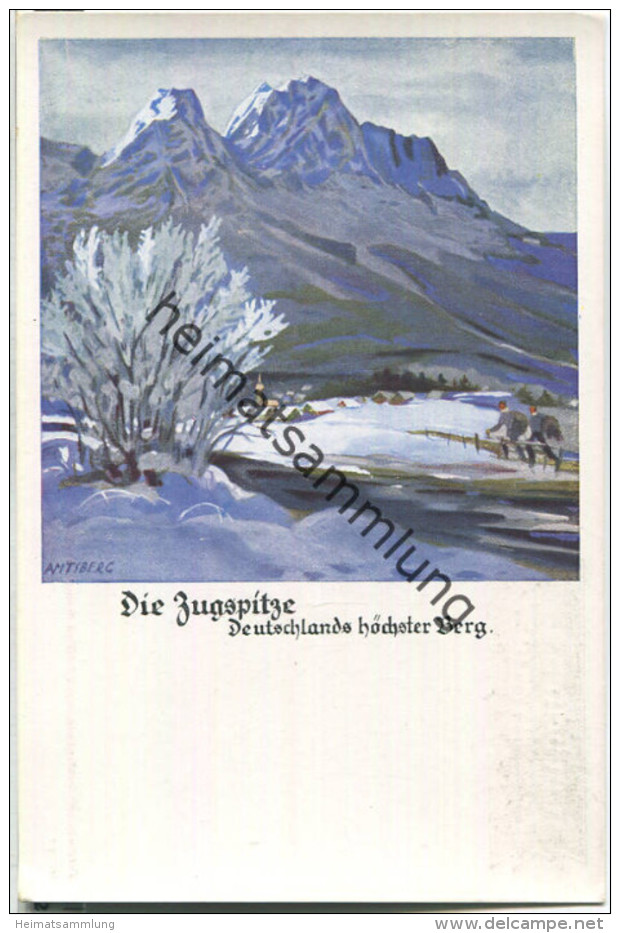 Deutsche Turnerschaft - Die Zugspitze - signiert Otto Amtsberg