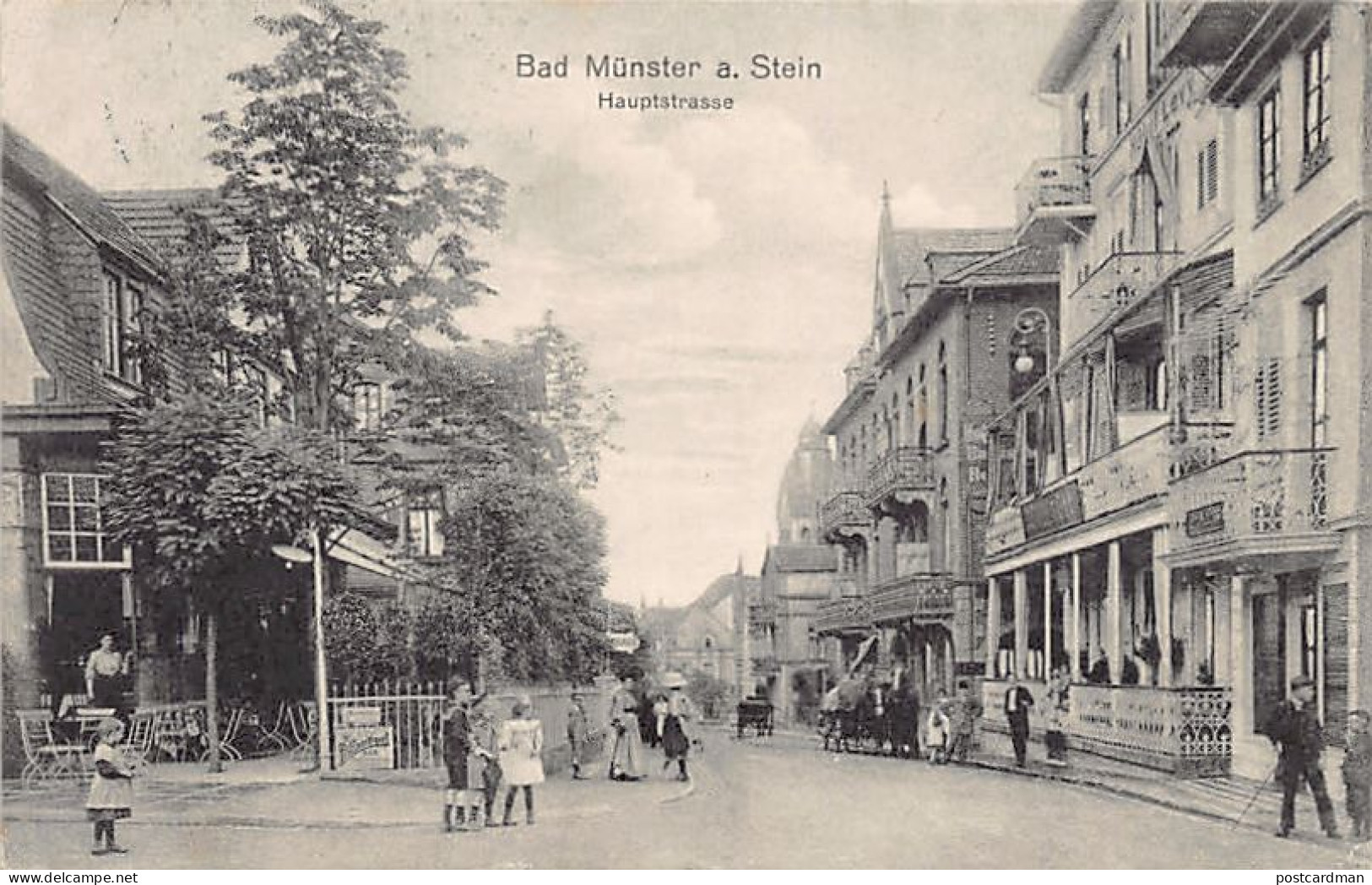 Deutschland - Bad Münster am Stein-Ebernburg (RP) Hauptstrasse Verlag Heinrich Strauss, Hoflieferant, Bad Münster am Ste