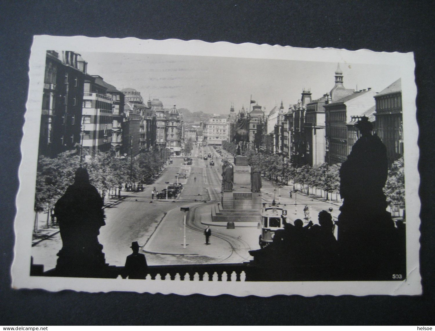 Deutschland- Böhmen und Mähren Prag gelaufen 1941 von Prag nach Merseburg