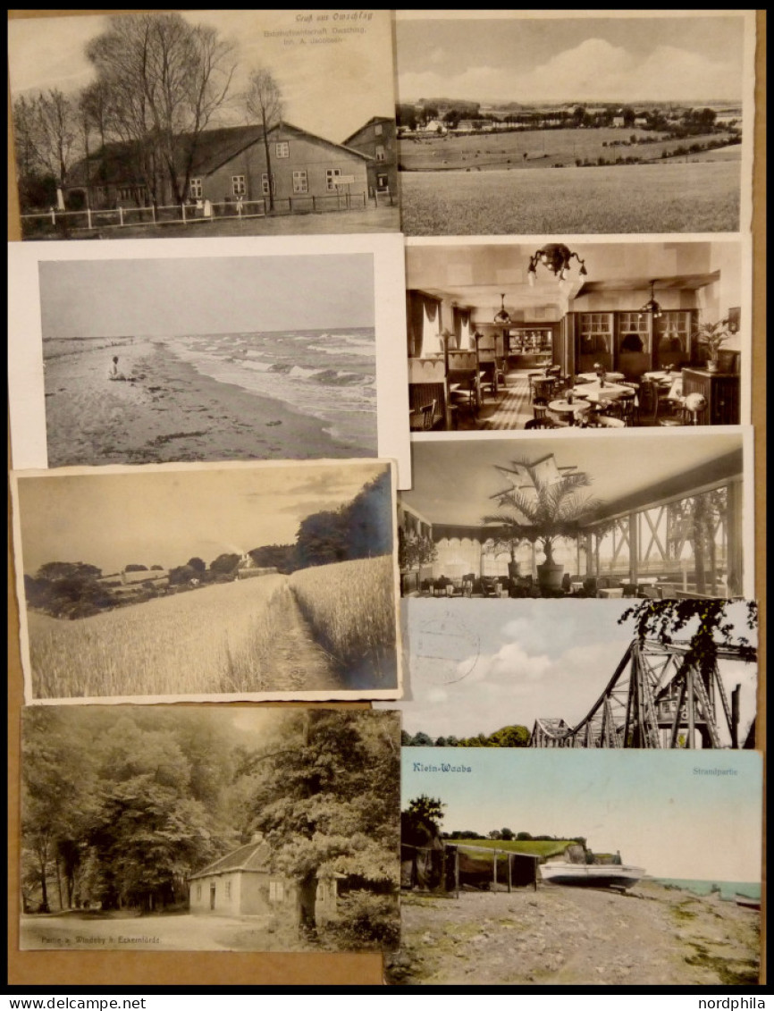 DEUTSCHLAND ETC. Kreis RENDSBURG-ECKERNFÖRDE, 9 verschiedene Ansichtskarten