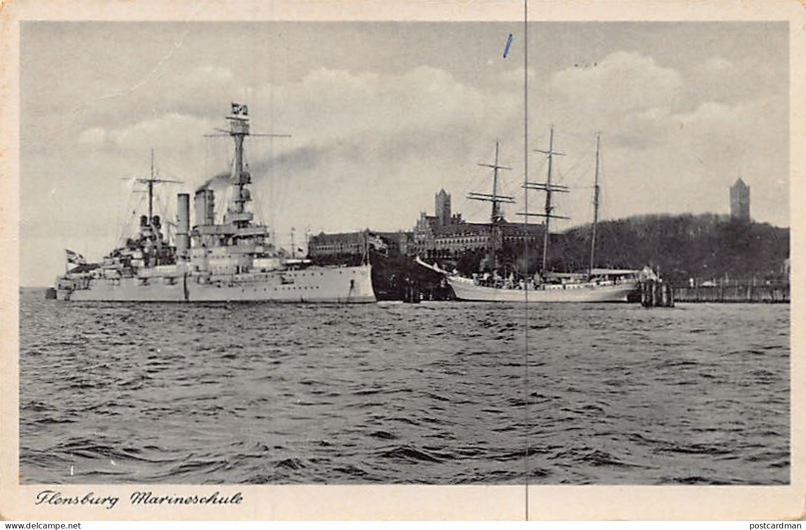 Deutschland - FLENSBURG - Marienschule - Linienschiff Schleswig-Holstein - Segelschulschiff