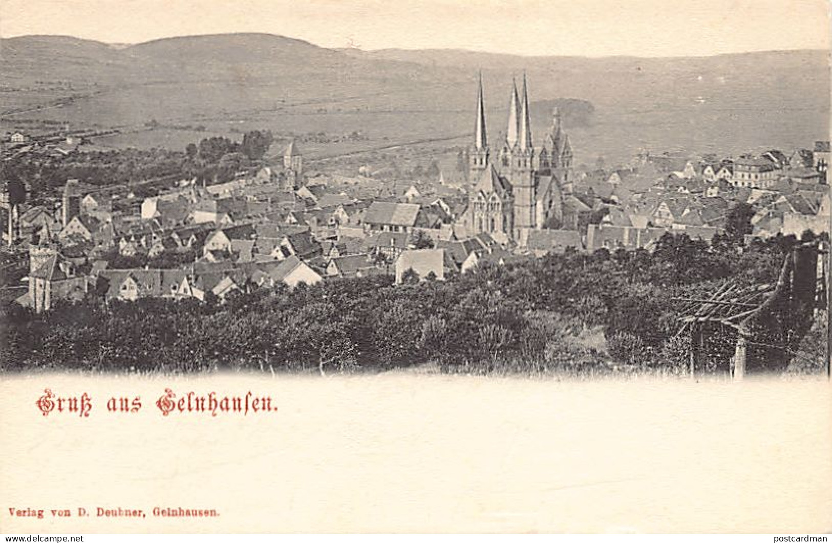 Deutschland - Gelnhausen (HE) Gruss aus Gelnhausen Gesamtansicht Ver. D. Deubner, Gelnhausen