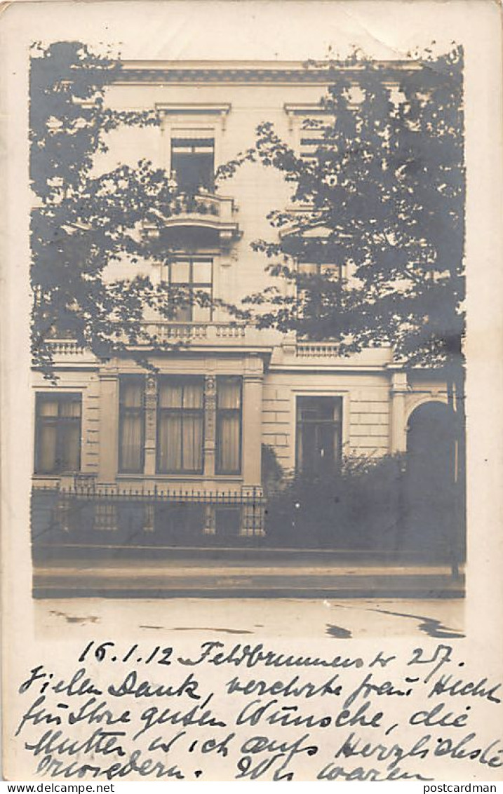 Deutschland - HAMBURG Eimsbüttel - Feldbrunnenstraße 27 - FOTO KARTE Jahr 1912