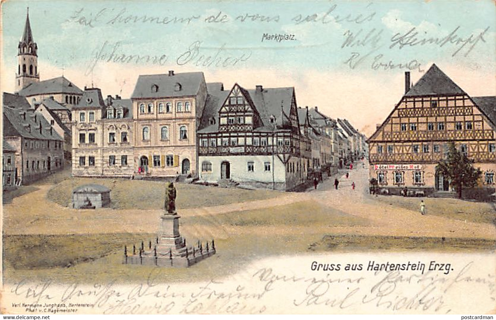 Deutschland - HARTENSTEIN - Marktplatz