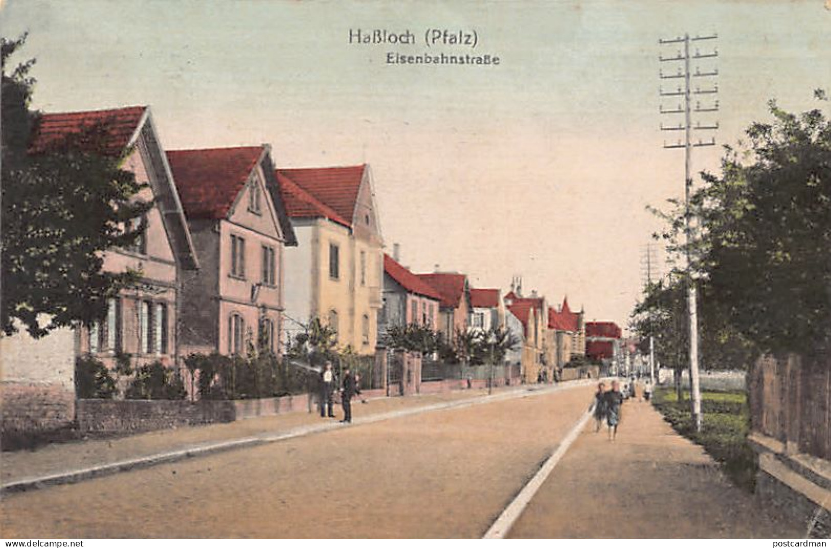 Deutschland - Haßloch (RP) Haßloch (Pfalz)Eisenbahnstraße Verlag P. Curth, Haßloch