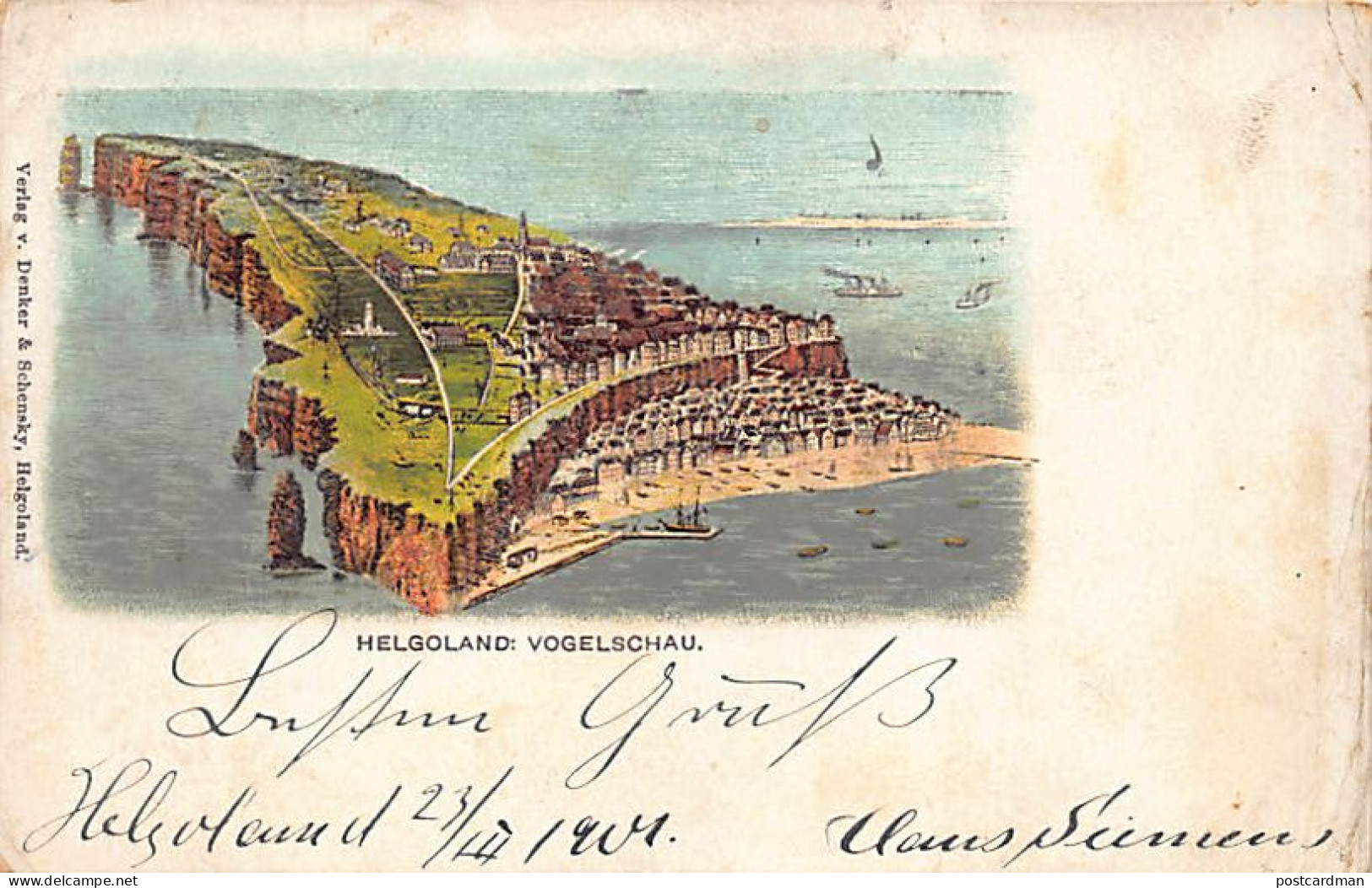 Deutschland - HELGOLAND - Vogelschau