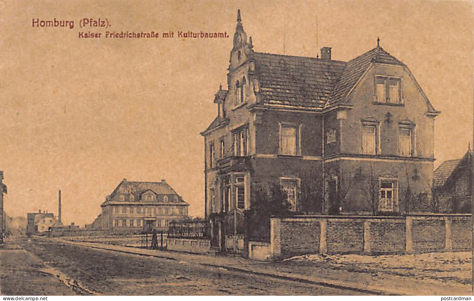 Deutschland - HOMBURG (Saarpfalz-Kreis) Kaiser Friedrichstraße mit Kulturbauamt