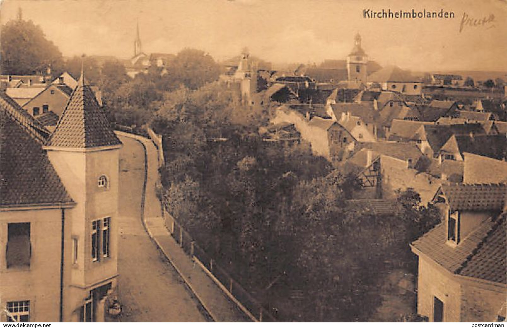 Deutschland - Kirchheimbolanden (RP) Totalansicht, Verlag W. Gotthold, Buchhdlg., Kirchheimbolanden