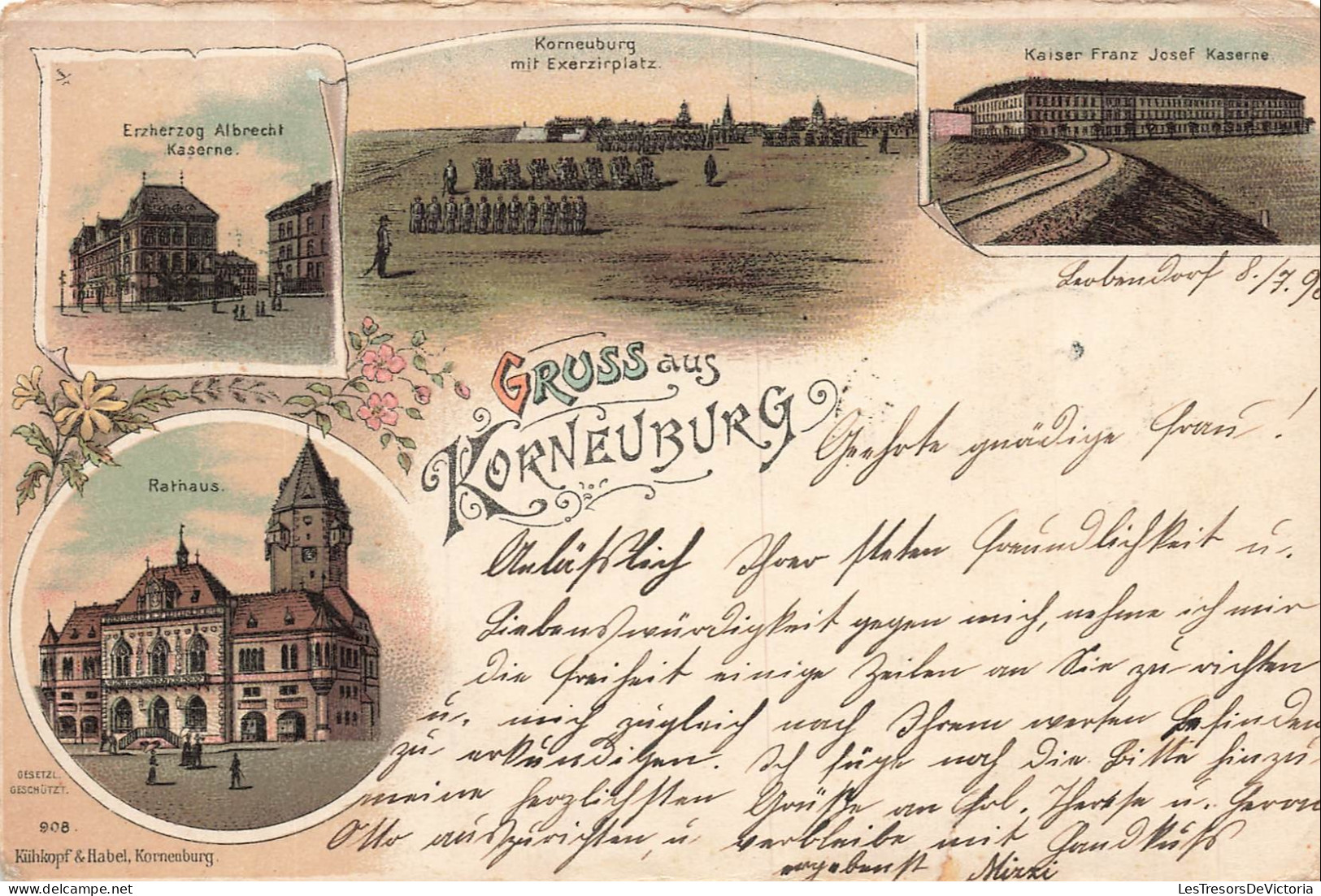 DEUTSCHLAND - Korneuburg - Albrecht Kaserne - Rathaus - PGM - ob 1918 - CPA