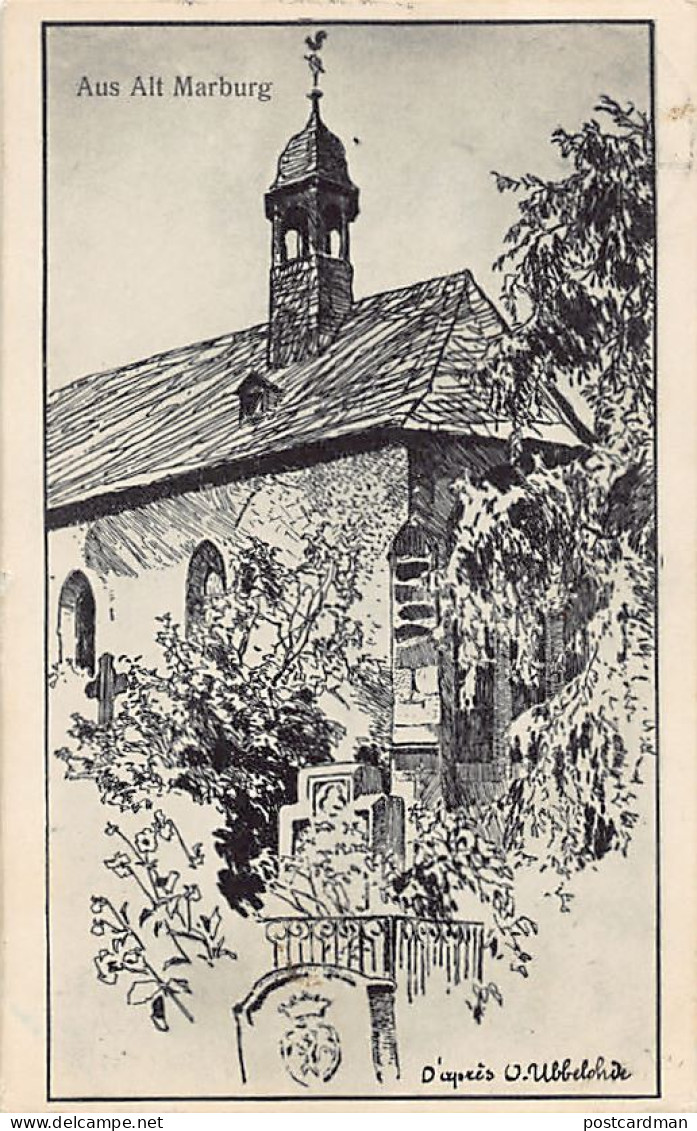 Deutschland - MARBURG - Aus Alt Marburg - Kirche - Künstler Otto Ubbelohde