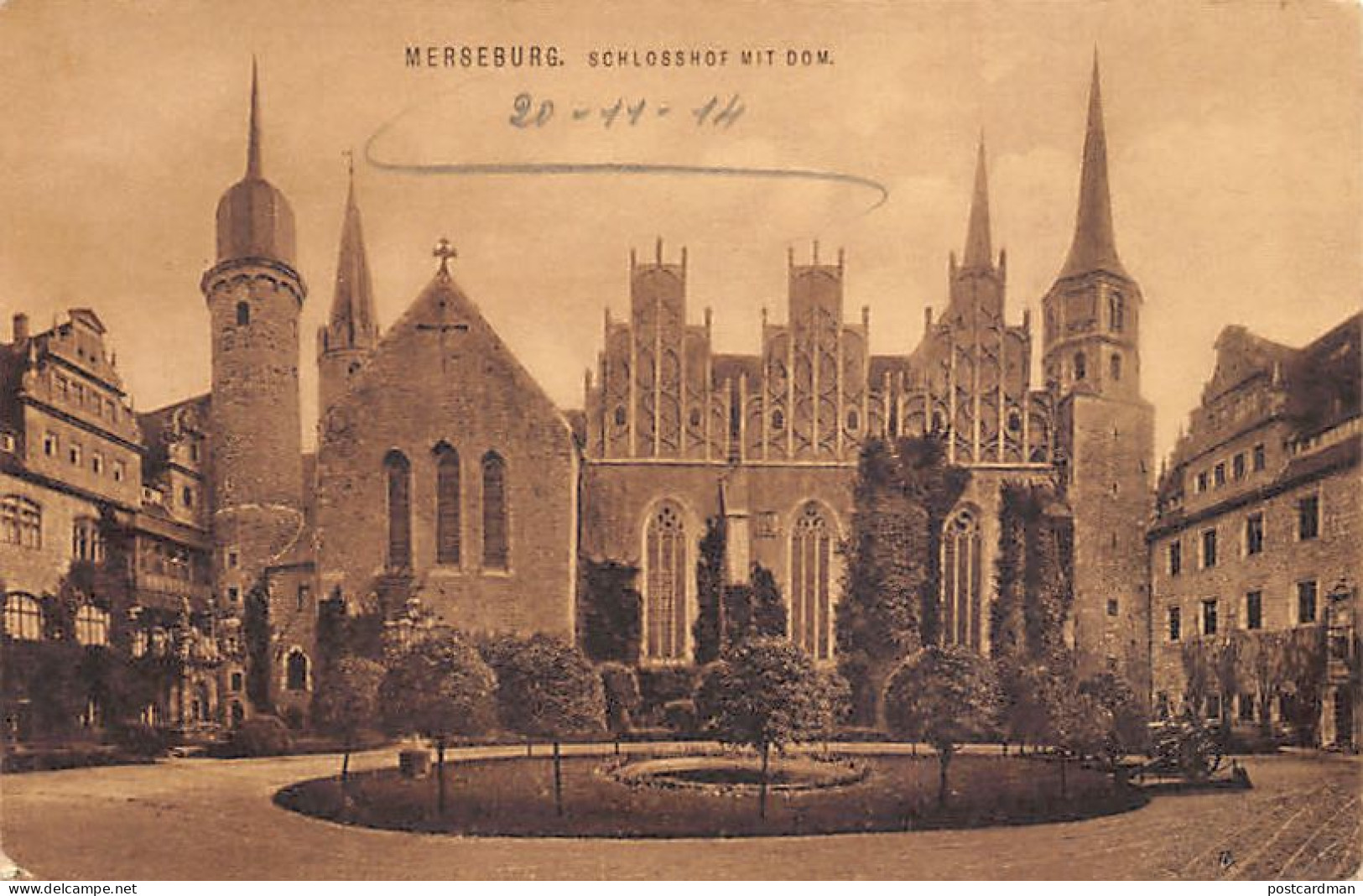 Deutschland - MERSEBURG - Schlosshof mit Dom