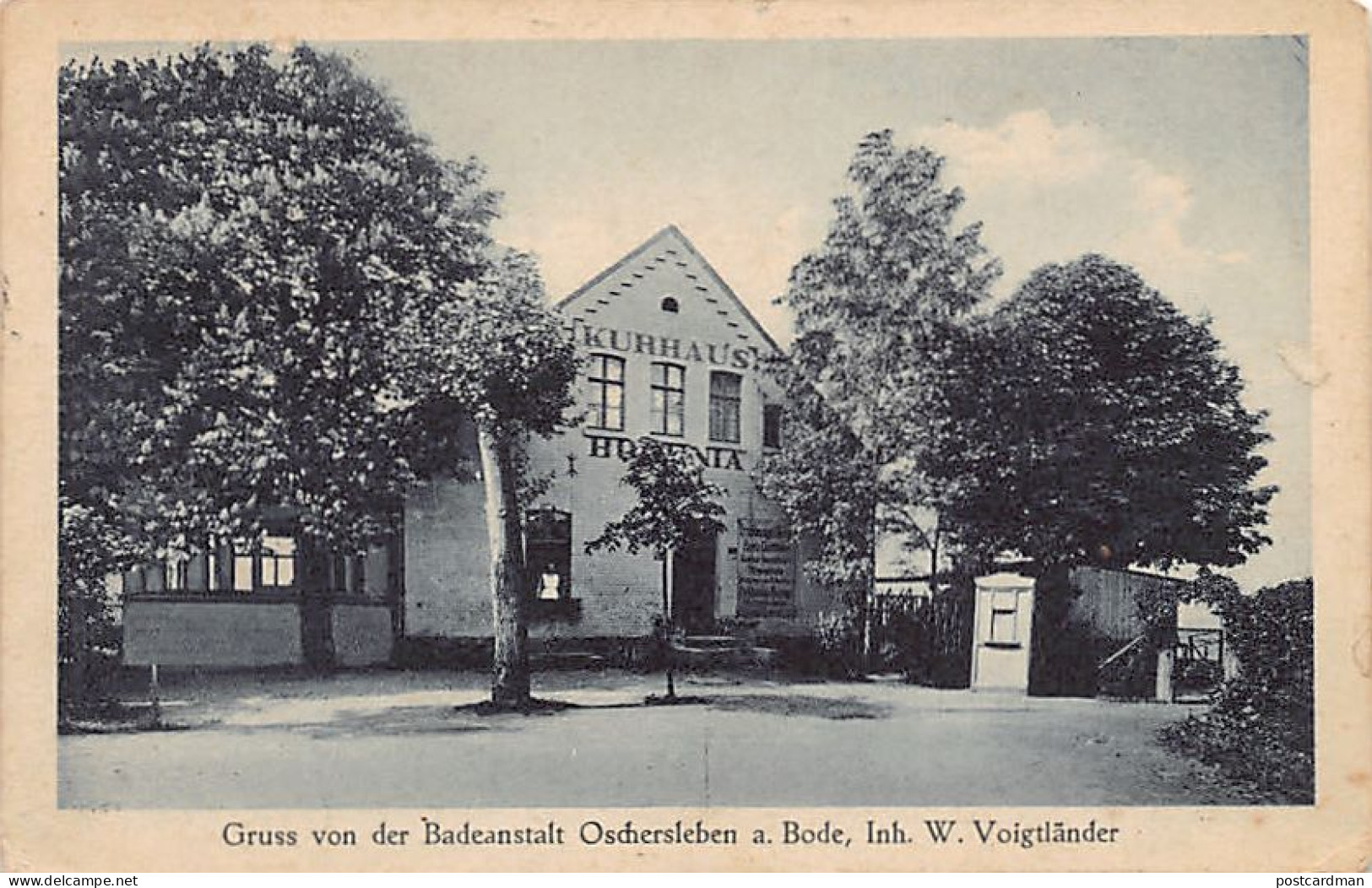 Deutschland - OSCHERSLEBEN - Kurhaus - Inh. W. Voigtländer