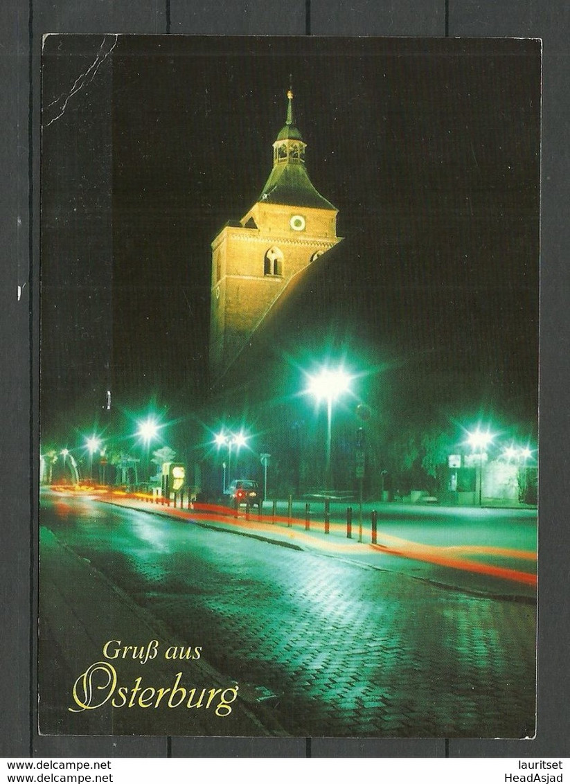 Deutschland OSTERBURG 1998 gesendet, mit Briefmarke o Neuruppin