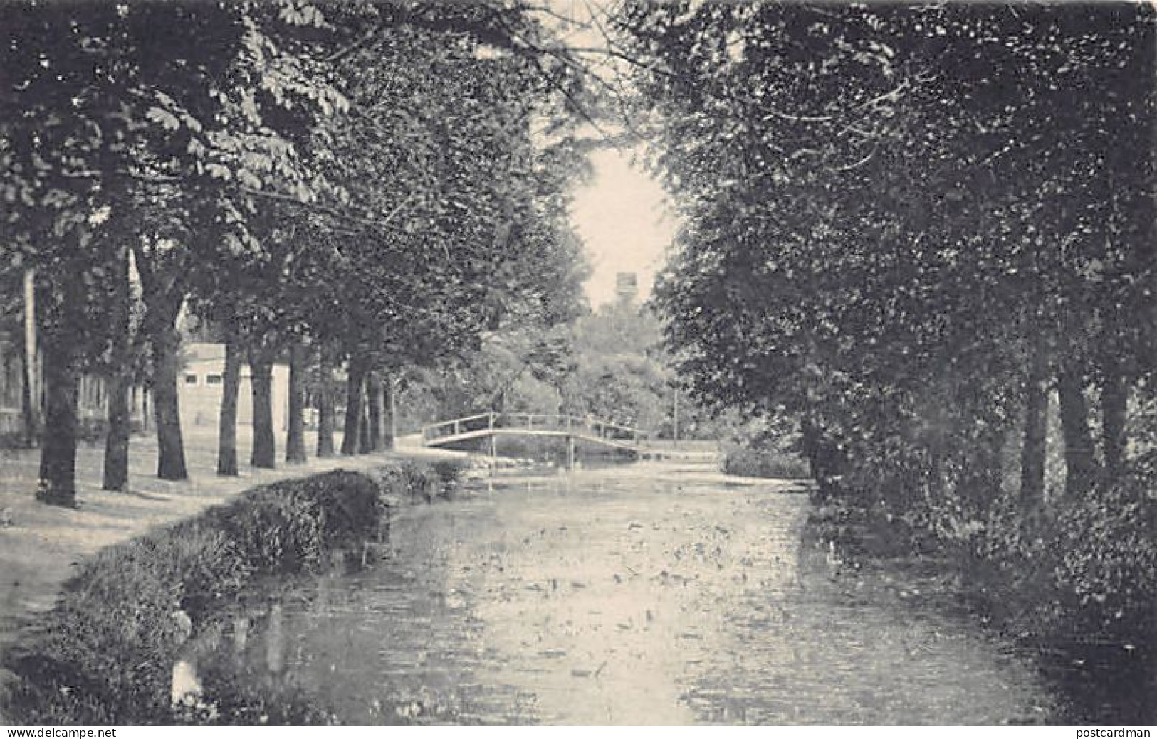 Deutschland - TAUCHA - Partie an der Parthe m. Blick auf den Aussichts-Turm