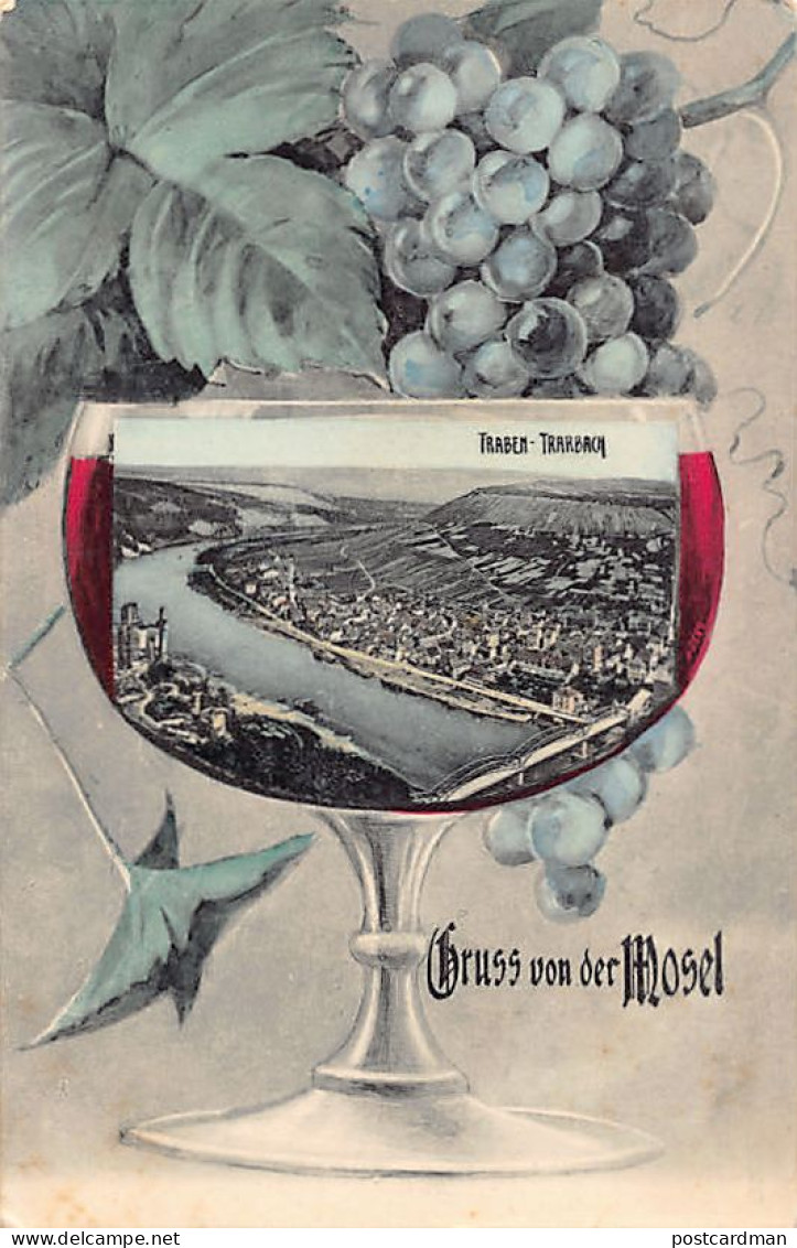 Deutschland - TRABEN TRARBACH (RP) Gruss von der Mosel - Weintraube