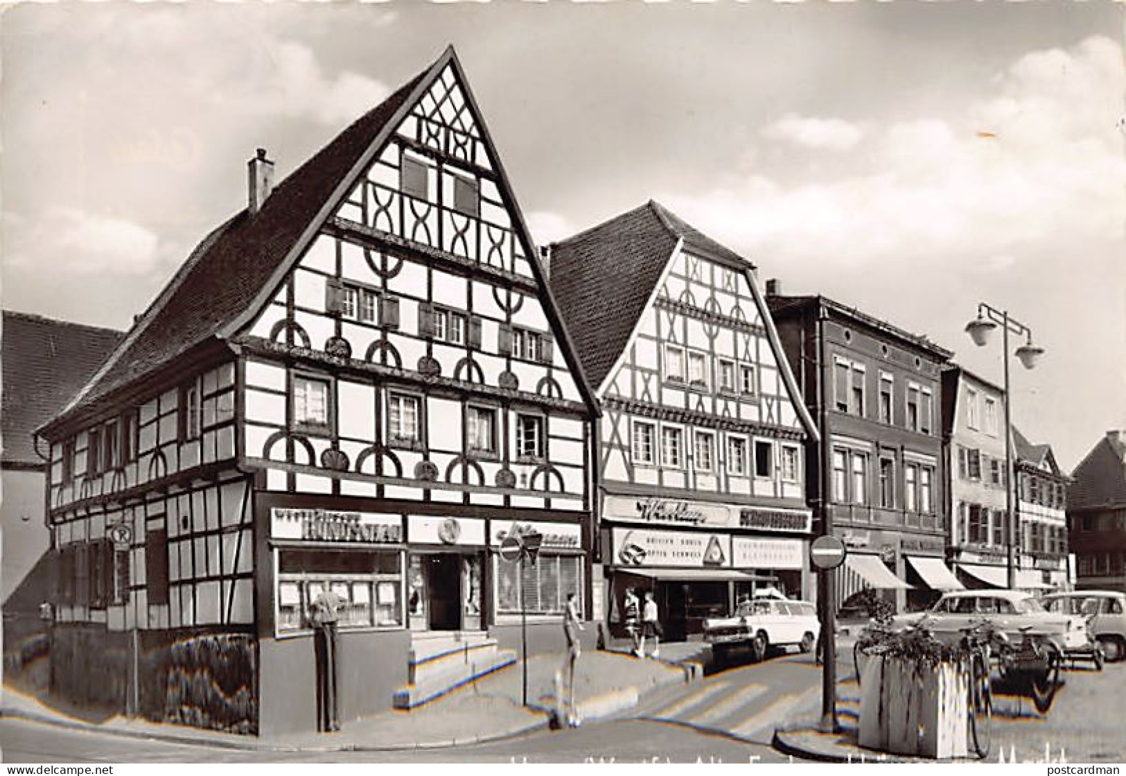 Deutschland - UNNA - Alte Fachwerkhaüser am Markt