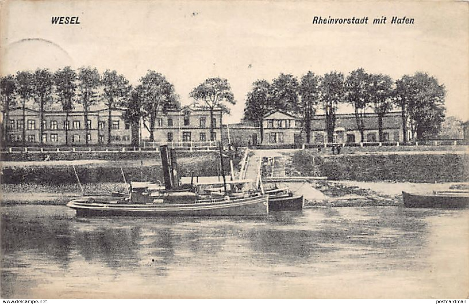 Deutschland - WESEL - Rheinvorstadt mit Hafen