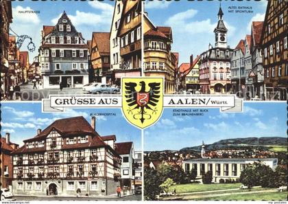 Aalen Hauptstr Altes Rathaus Sponturm Buergerhospital Stadthalle