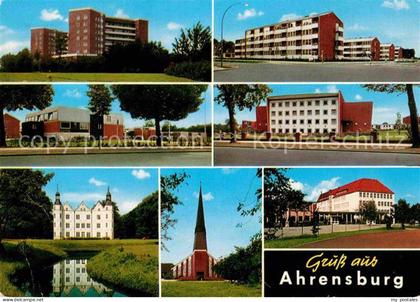 Ahrensburg Hochhaeuser Gebaeude Schloss Kirche