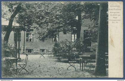 Ahrensburg Hotel Posthaus Biergarten, gelaufen 1909 (AK2435)