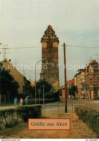 Aken Elbe Koethener Turm