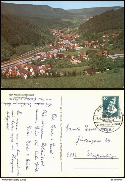 Rötenbach-Alpirsbach Panorama-Ansicht Alpirsbach-Rötenbach 1975