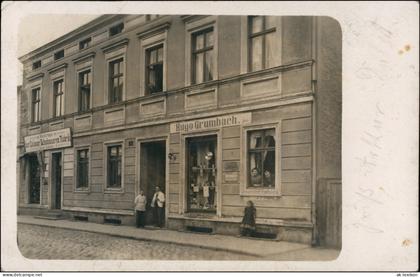 Altdöbern Geschäft Calauer Schuhwaren Hugo Grumbach Lausitz 1910 Privatfoto