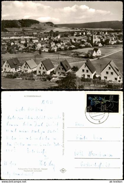 Ansichtskarte Altenbeken Panorama-Ansicht von Altenbeken 1966