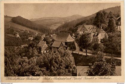 Kipsdorf i. Erzgeb., Blick von Oberkipsdorf nach Kipsdorf, Bärenfels u.S