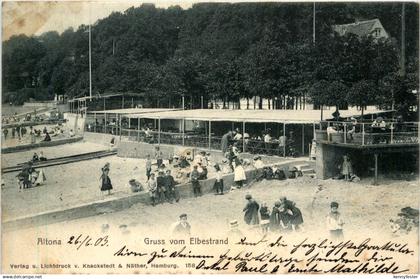 Altona - Gruss vom Elbstrand