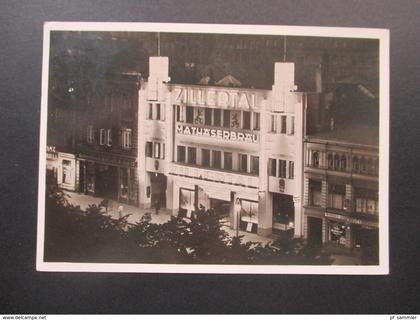 Echtfoto AK 1936 St. Pauli bei Nach "Zillertal" ovaler Stempel Zillertal bleibt Zillertal. Mathäserbräu / Lokal / Reeper