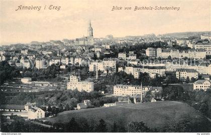 Annaberg-Buchholz Erzgebirge Panorama Blick von Buchholz Schottenberg