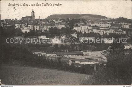 Annaberg-Buchholz Erzgebirge von Neu Buchholz gesehen