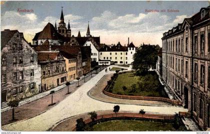Ansbach - Reitbahn mit Schloss