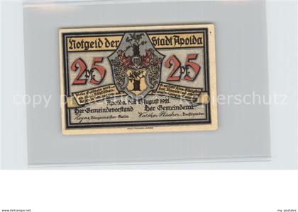 Apolda Schattenbild 25 Pfennig