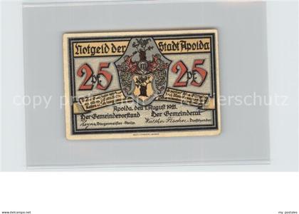 Apolda Schattenbild 25 Pfennig