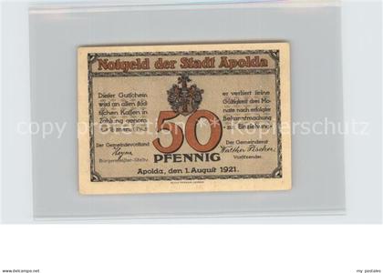 Apolda Wollartikel 50 Pfennig