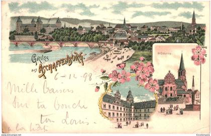 CPA Carte postale Germany  Aschaffenburg, Gruss aus  Aschaffenburg,1898 VM74542ok