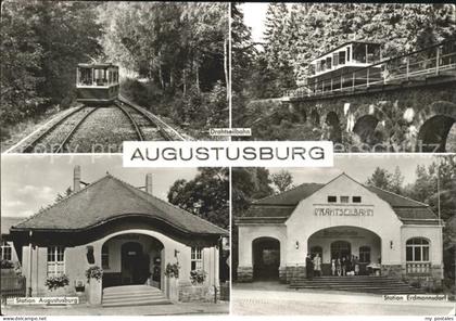 Augustusburg Drahtseilbahn Bruecke Station Augustusburg und Erdmannsdorf